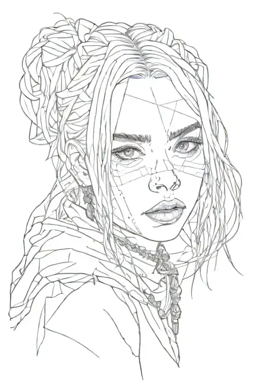 Billie Eilish tattoo design idea