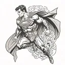 superman tattoo design idea