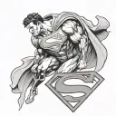 superman tattoo design idea