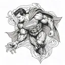 superman tattoo design idea
