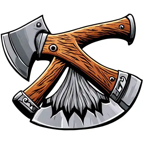 Axe And Halligan tattoo design idea