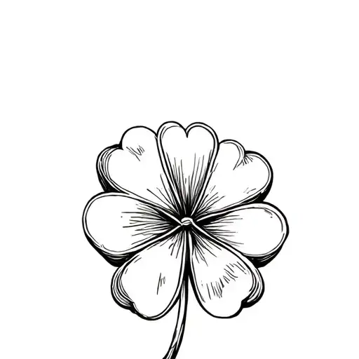 three leaf clover tattoo design idea