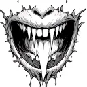 vampire bite mark tattoo design idea