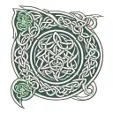 Celtic knotwork design incorporating elements tattoo design idea