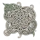 Celtic knotwork design incorporating elements tattoo design idea