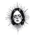 Anxiety Overthinking tattoo design idea