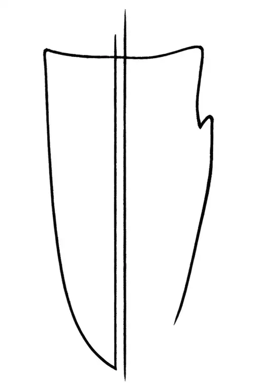 European badger stripes tattoo design idea