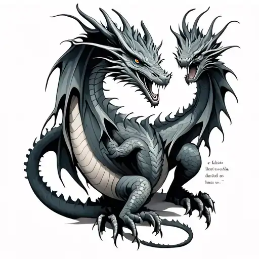 bible scripture with dragon tattoo design idea