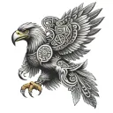 Aztec eagle warrior tattoo design idea