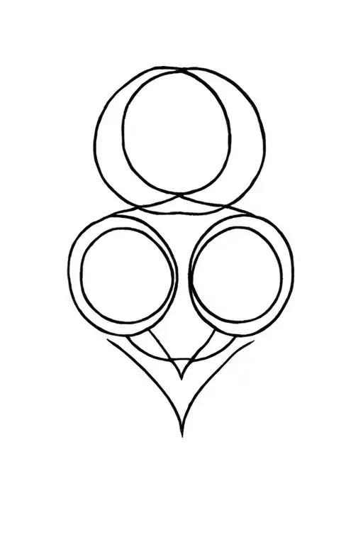 Nordic tattoo, triple moon, unconditional, ornamental maternal love symbol  tattoo design idea