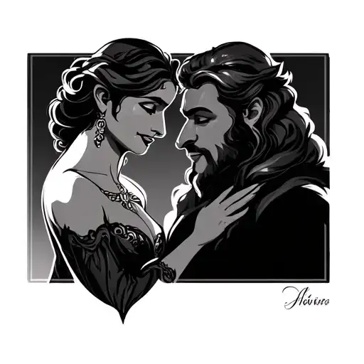 Beauty And The Beast tattoo design idea