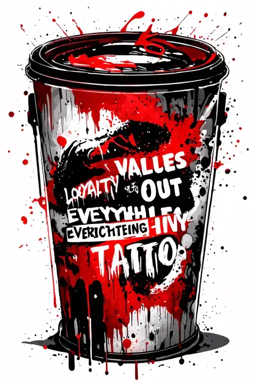 loyalty out values everything tattoo design idea