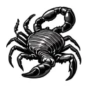 scorpion emerging tattoo design idea