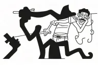 robbery tattoo design idea