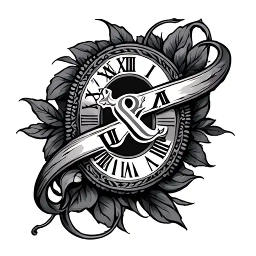 Luca & Roman numerals tattoo design idea