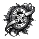 Luca & Roman numerals tattoo design idea