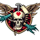 traumatology surgeon logo tattoo design idea