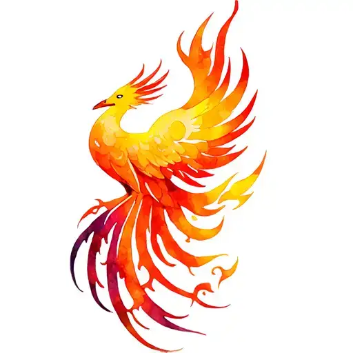 Phoenix with flames and tribal inspiration from all the different cultures.  tattoo design idea