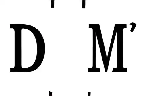 "D M" tattoo design idea