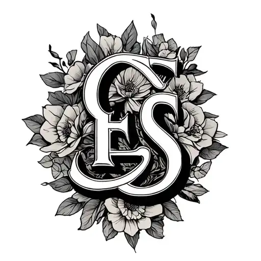 C, E, and S incorporated somehow tattoo design idea
