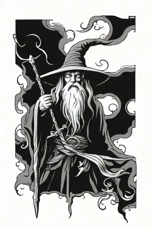 GANDALF tattoo design idea