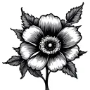 wallflower tattoo design idea