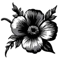wallflower tattoo design idea