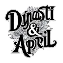 "Dynasti & April" name script tattoo design idea
