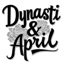"Dynasti & April" name script tattoo design idea