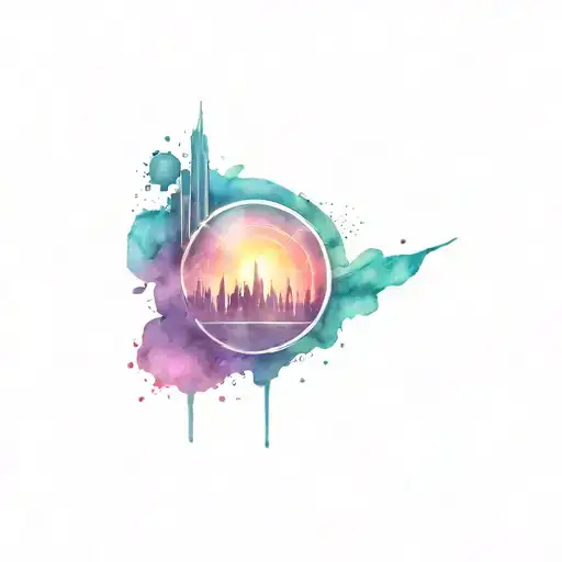 tomorrowland festival logo tattoo design idea
