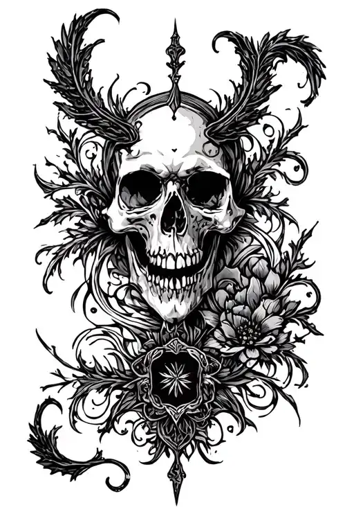 tryzub ukraine tattoo design idea