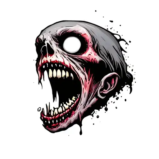 Zombie Bite tattoo design idea