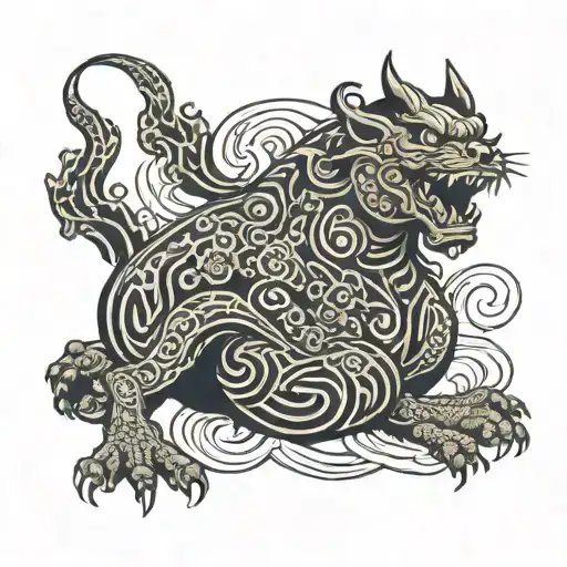 devil dogs tattoo design idea