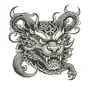 devil dogs tattoo design idea