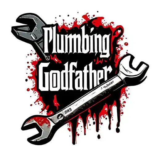 "Plumbing Godfather " mobster with wrench  tattoo design idea