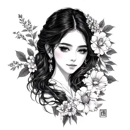 Emma Lucia in korean tattoo design idea
