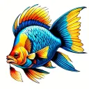 queen angelfish tattoo design idea