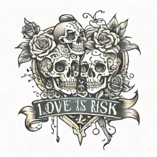 love is a risk not risking  tattoo design idea