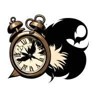 clock tattoo design idea