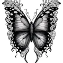 celtic butterflies tattoo design idea