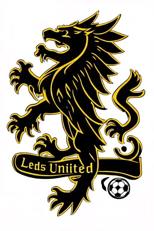Leeds United logo tattoo design idea