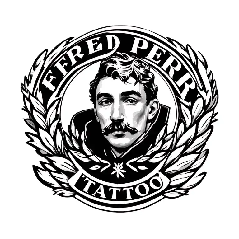 Fred Perry Logo tattoo design idea