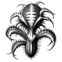 venus flytrap stems and thorns tattoo design idea