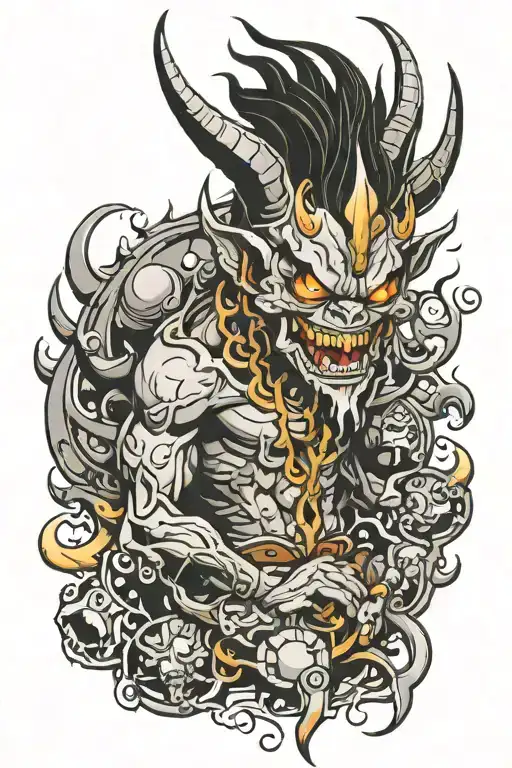 abbadon the demon tattoo design idea