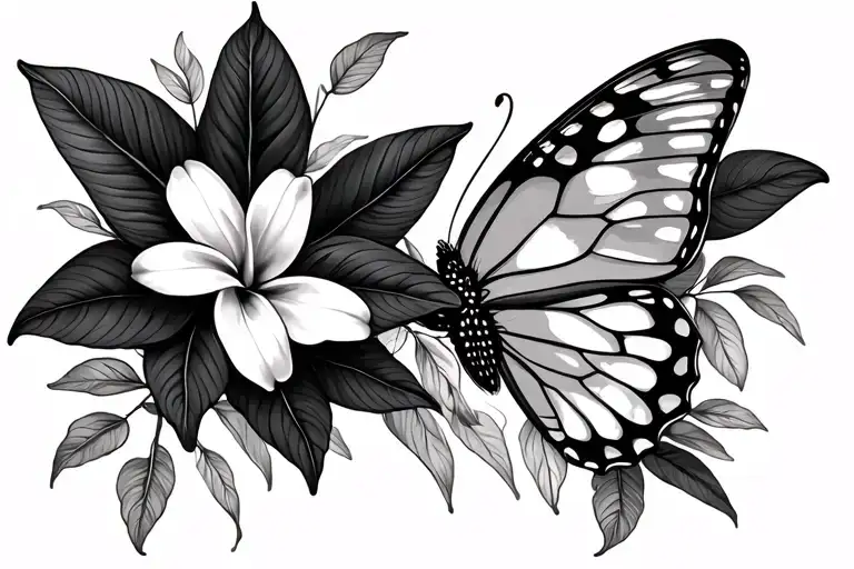 'ohana 🦋🌺 tattoo design idea