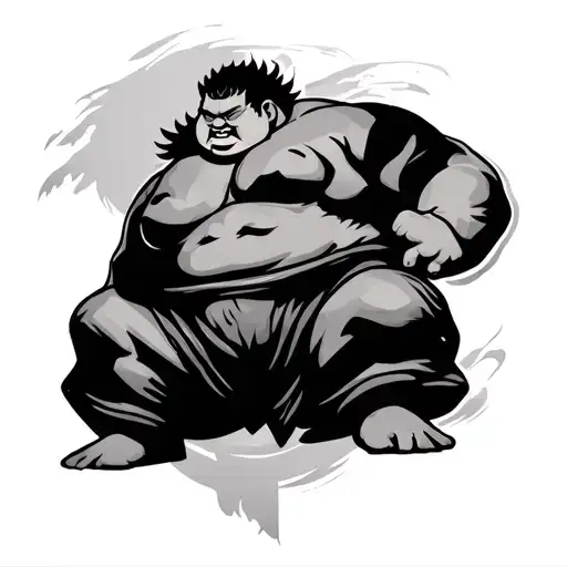 Sumo tattoo design idea
