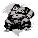 Sumo tattoo design idea