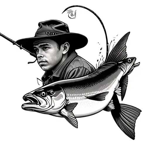 fishing memorial for son tattoo tattoo design idea