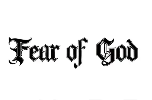 "Fear of God" tattoo design idea