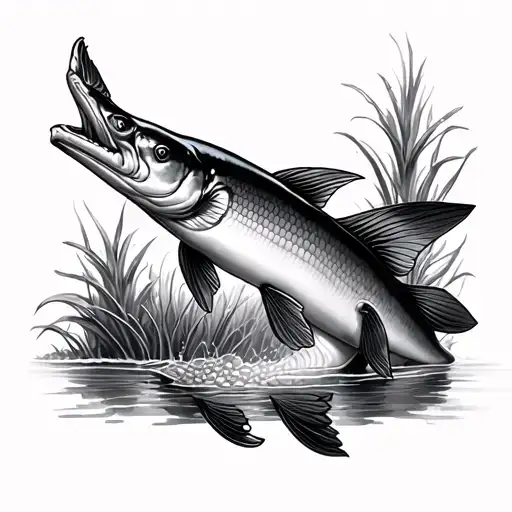 Arapaima tattoo design idea